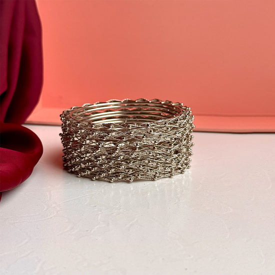 Nawal Bangles (Silver)