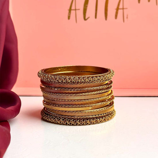Naira Bangles (Golden)