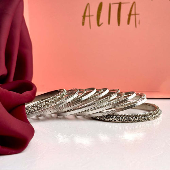 Naira Bangles (Silver)