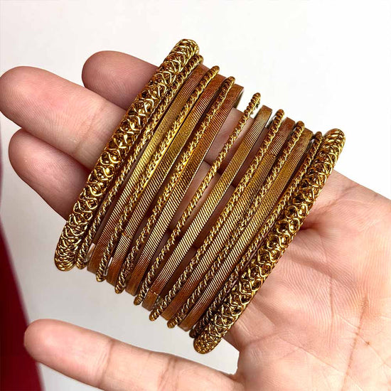 Naira Bangles (Golden)