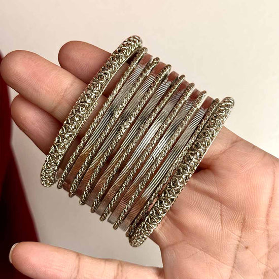 Naira Bangles (Silver)