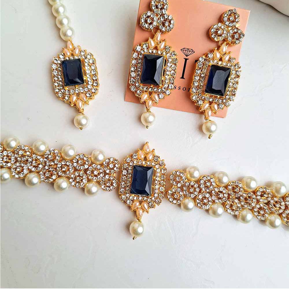 Nazneen Set (Golden Blue)