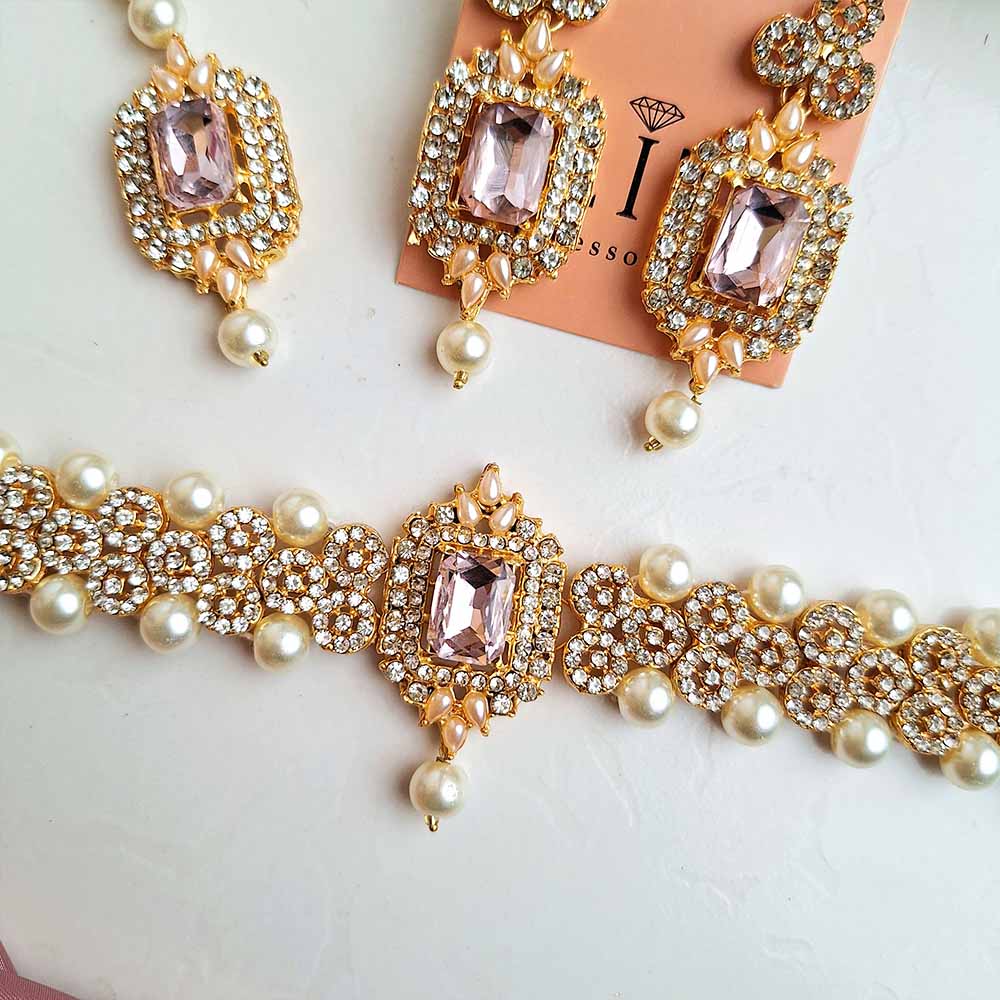 Nazneen Set (Golden Pink)