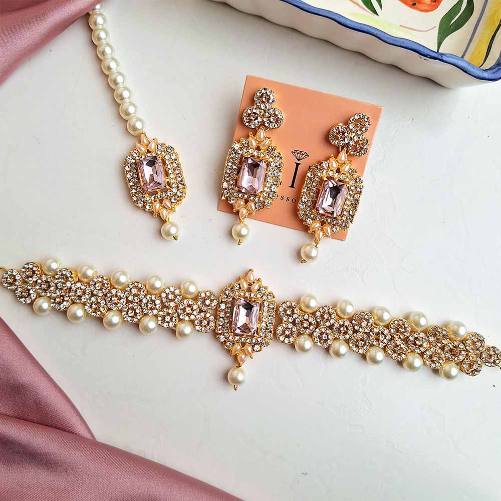 Nazneen Set (Golden Pink)