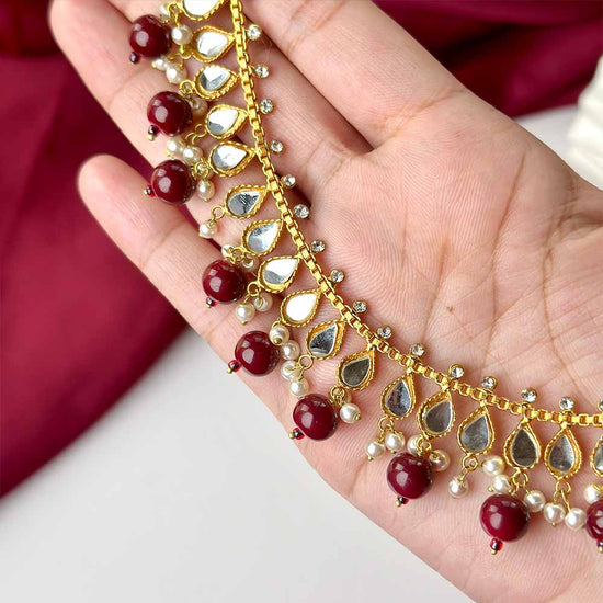 Neelum Necklace (Maroon)