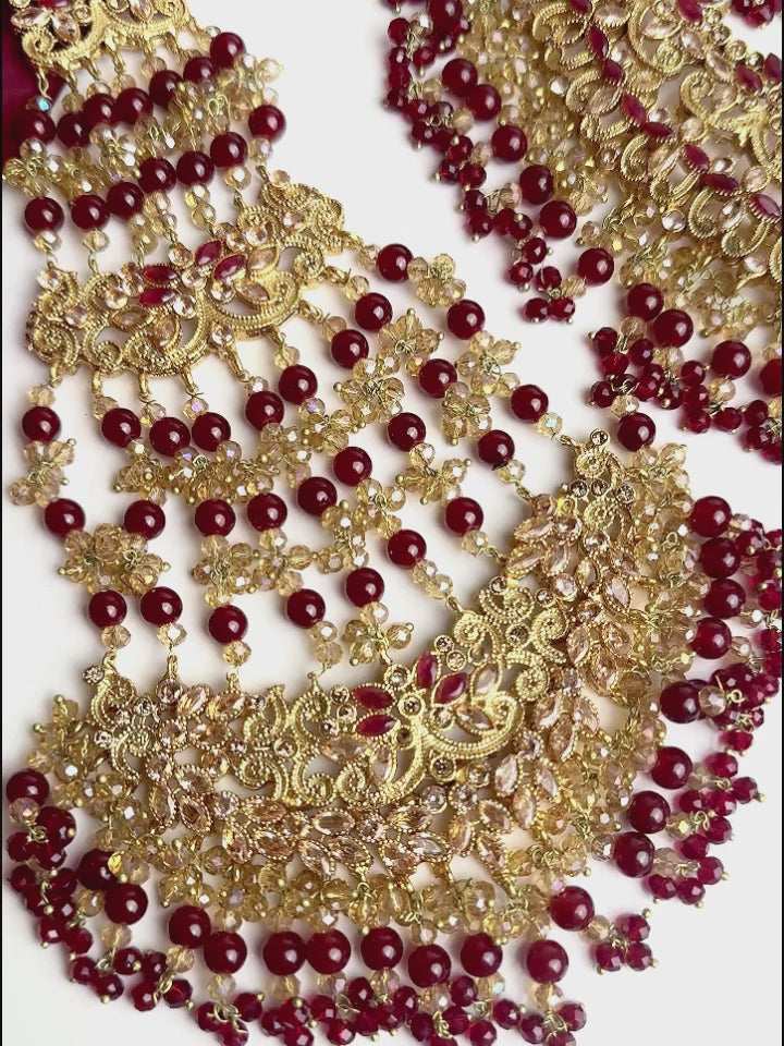 Load and play video in Gallery viewer, Zarmeen Bridal Set
