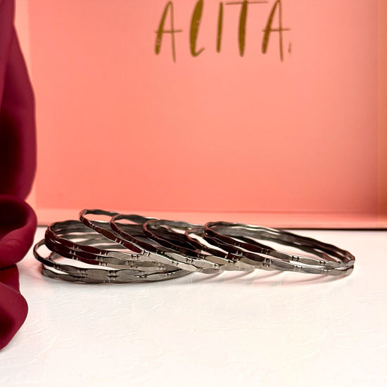 Raima Bangles (Black)