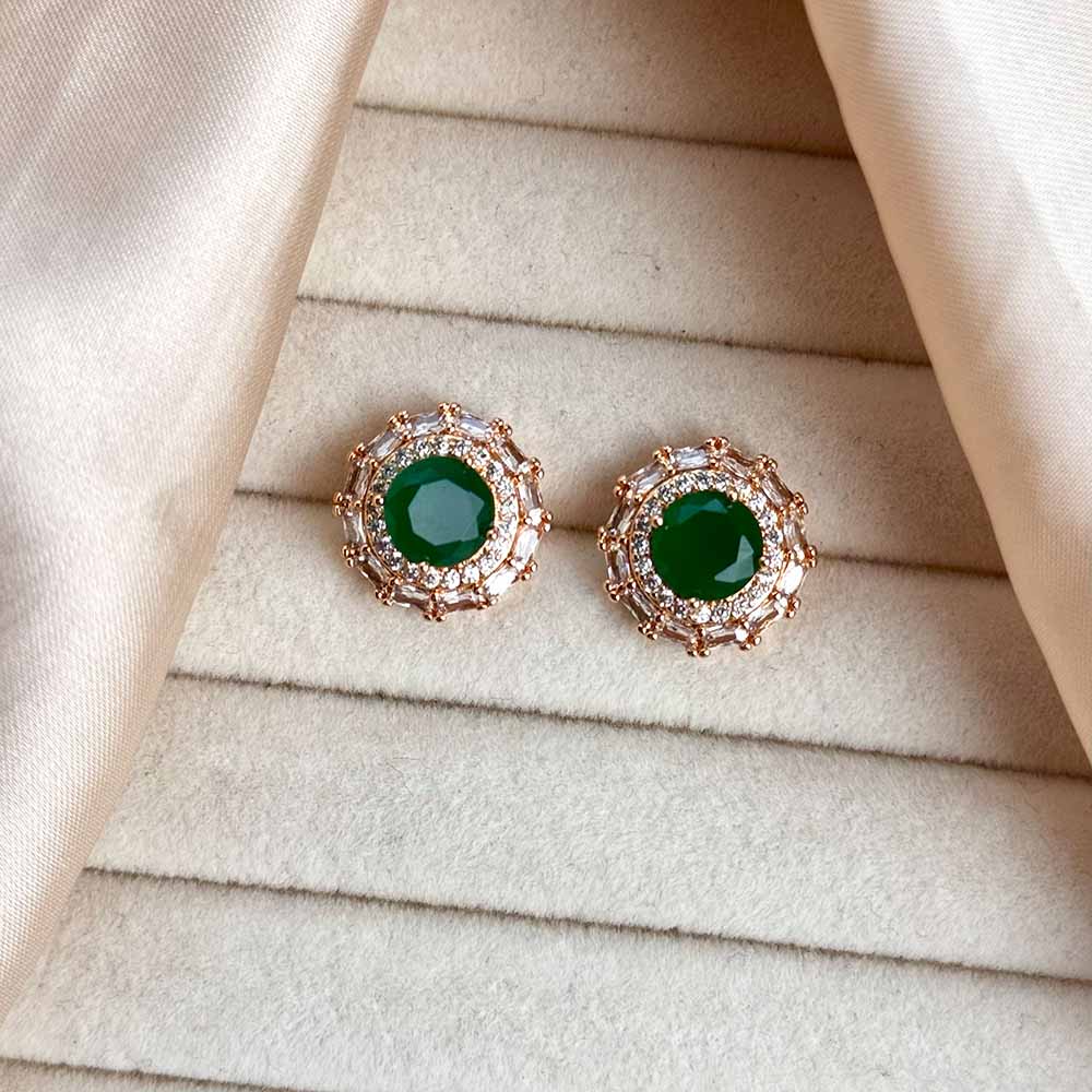 Rosha Studs (Green)