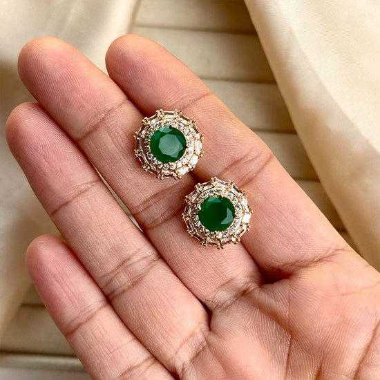 Rosha Studs (Green)