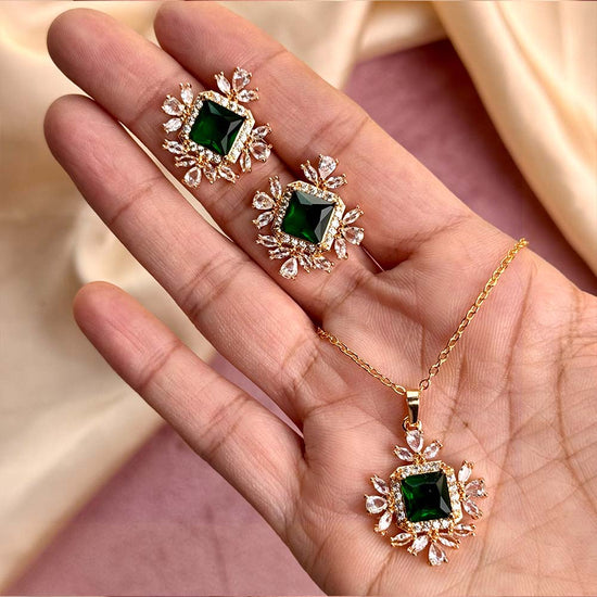 Rossy Pendant Set (Green)