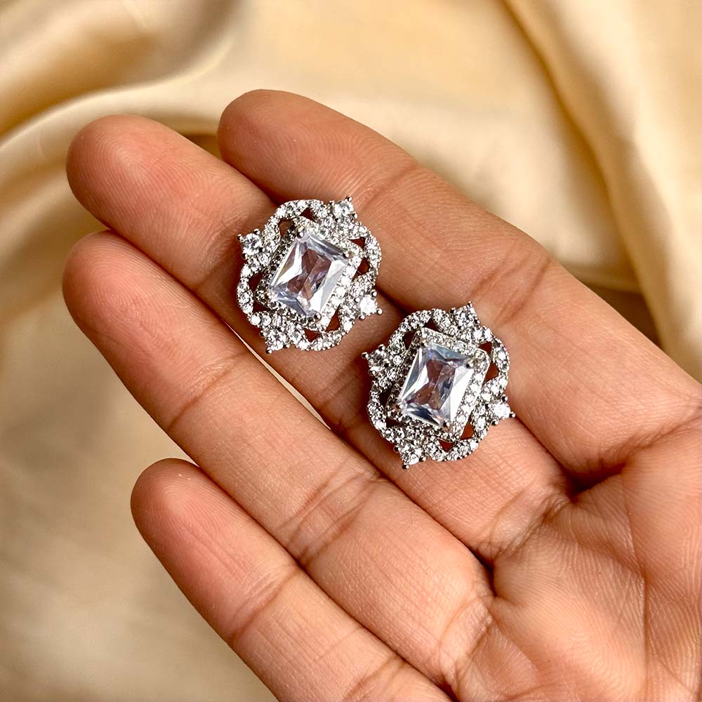 Ruya Studs (Silver Crystal)