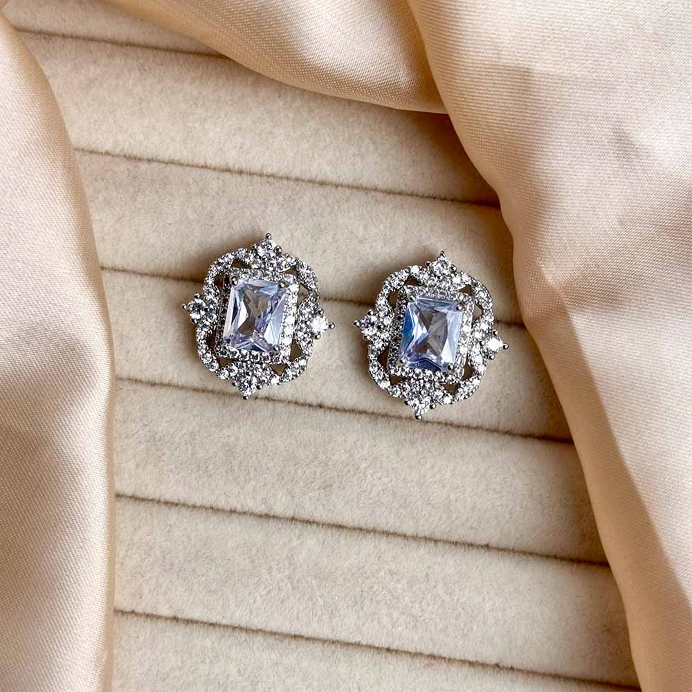 Ruya Studs (Silver Crystal)