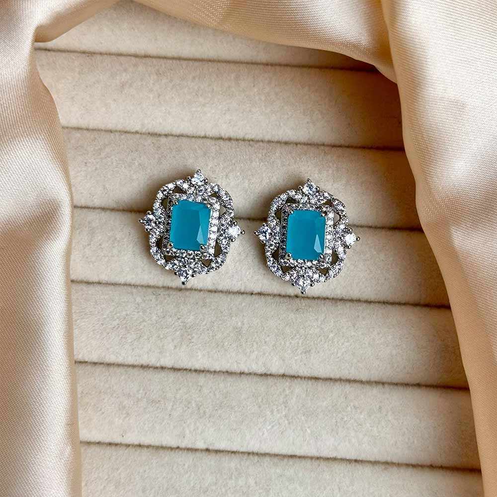 Ruya Studs (Silver Turquoise)