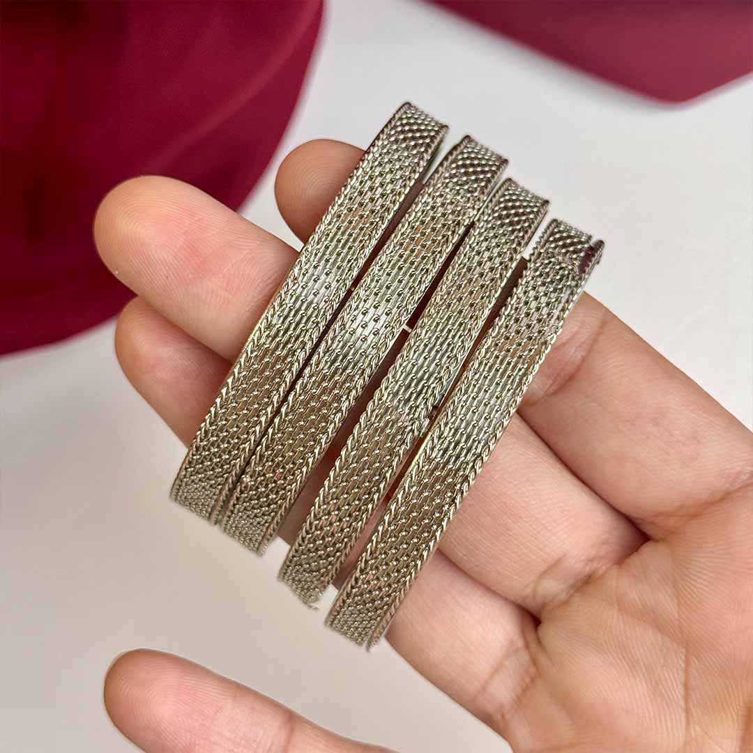 Sadaf Bangles (Silver)