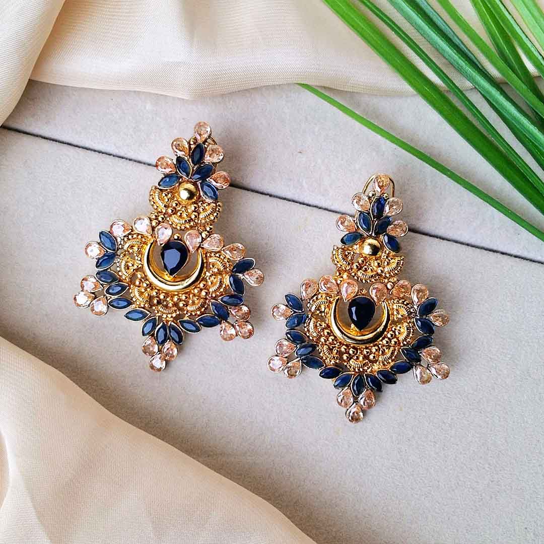 Sanniya Earrings (Blue)