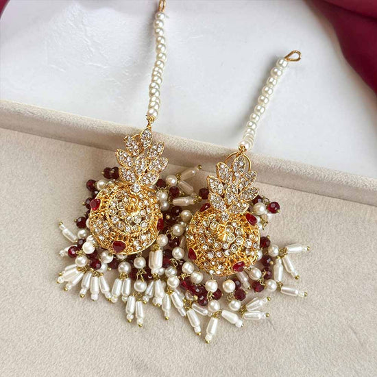 Sarosh Jhumkay (Maroon)