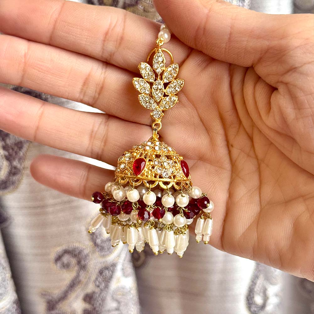 Sarosh Jhumkay (Maroon)