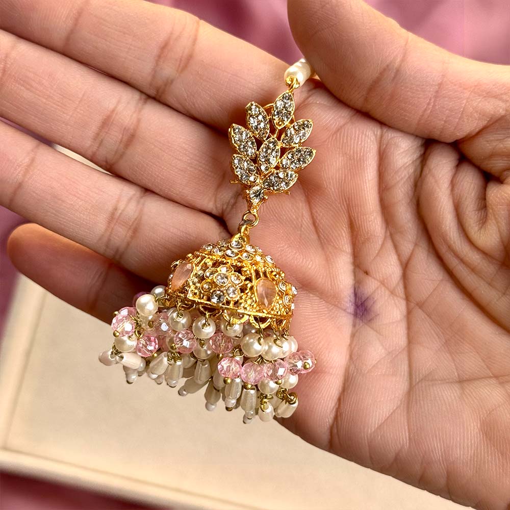 Sarosh Jhumkay (Baby pink)