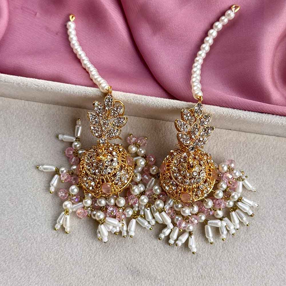 Sarosh Jhumkay (Baby pink)