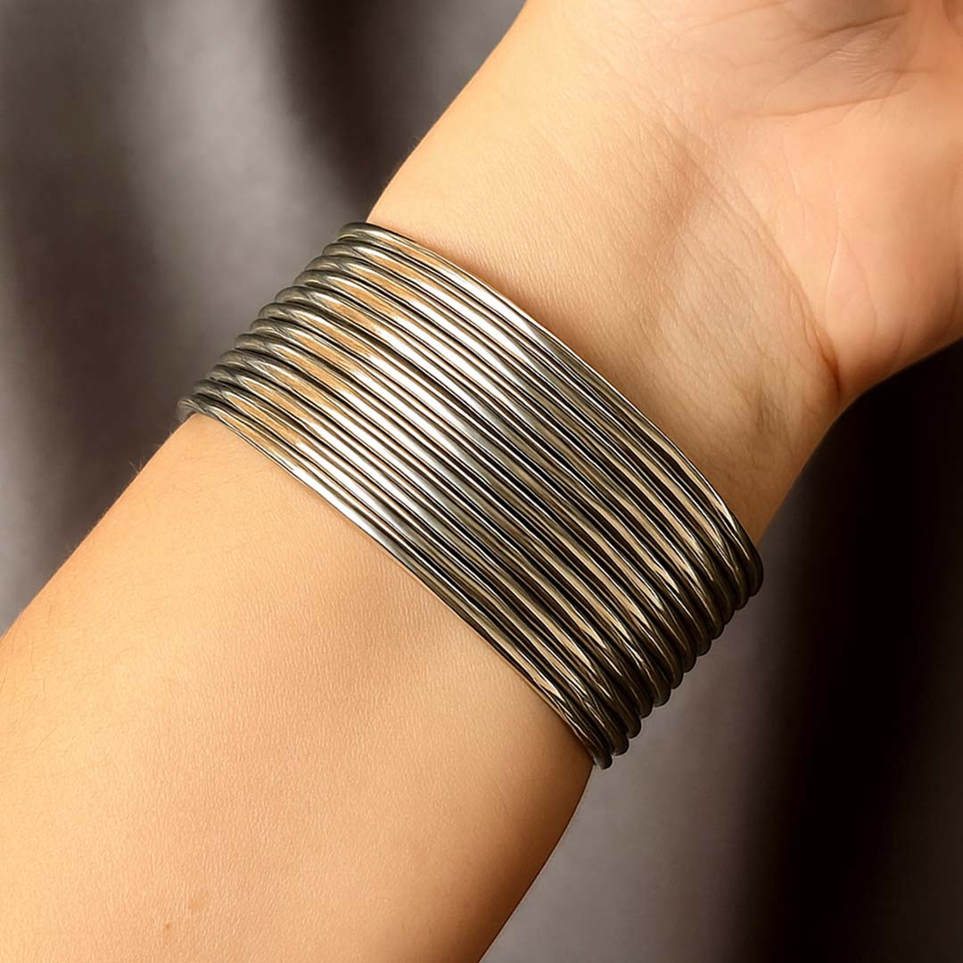 Silver Metal Bangles