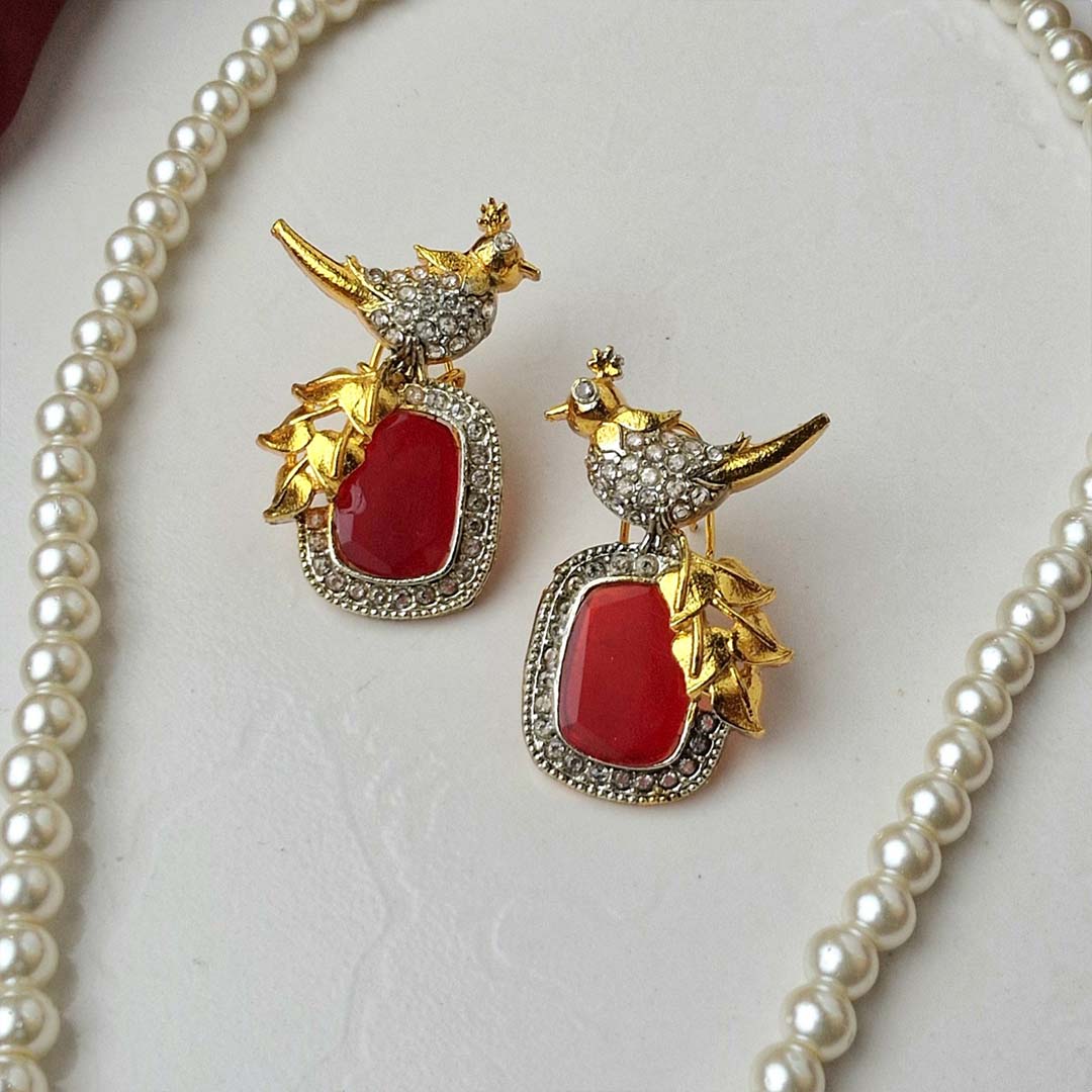 Bird Maala Set (Maroon)