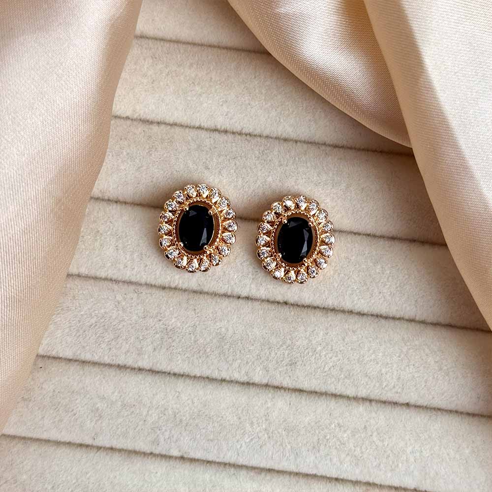 Zoey Studs (Golden Black)