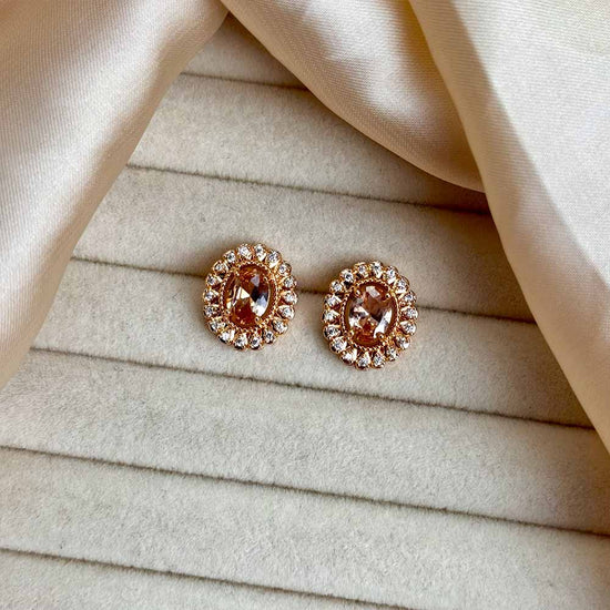 Zoey Studs (Golden Champagne)