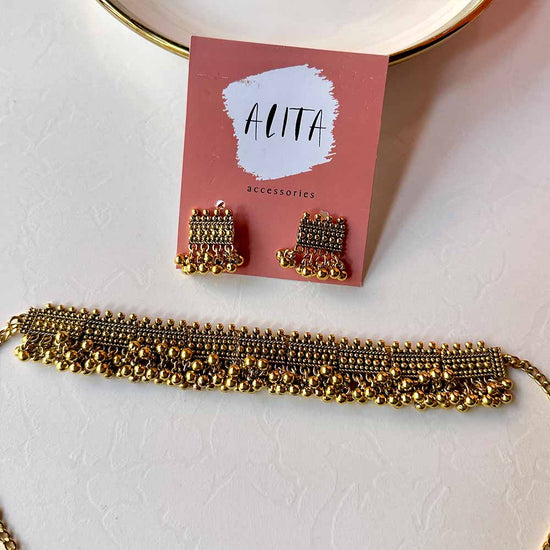 Load image into Gallery viewer, Ethnic Golden Set - Alita Accessories
