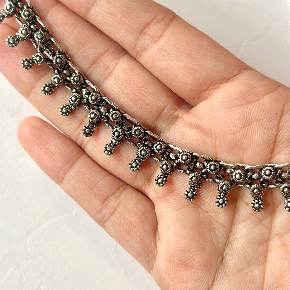 Ethnic Silver Necklace 6 - Alita Accessories