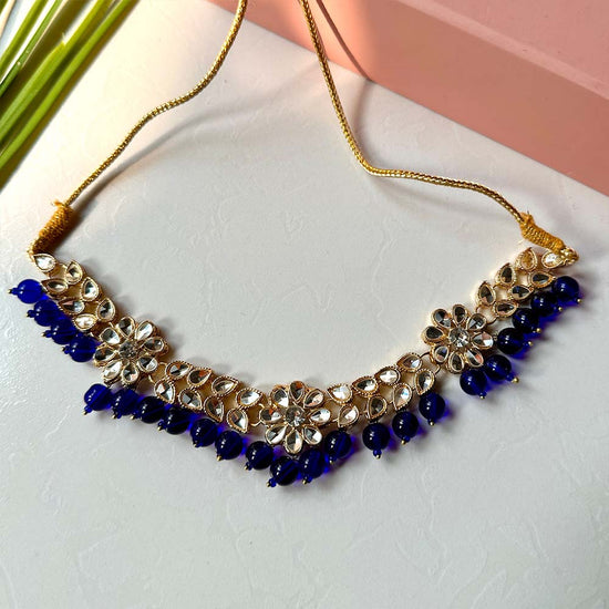 Load image into Gallery viewer, Flower Kundan Necklace - Alita Accessories
