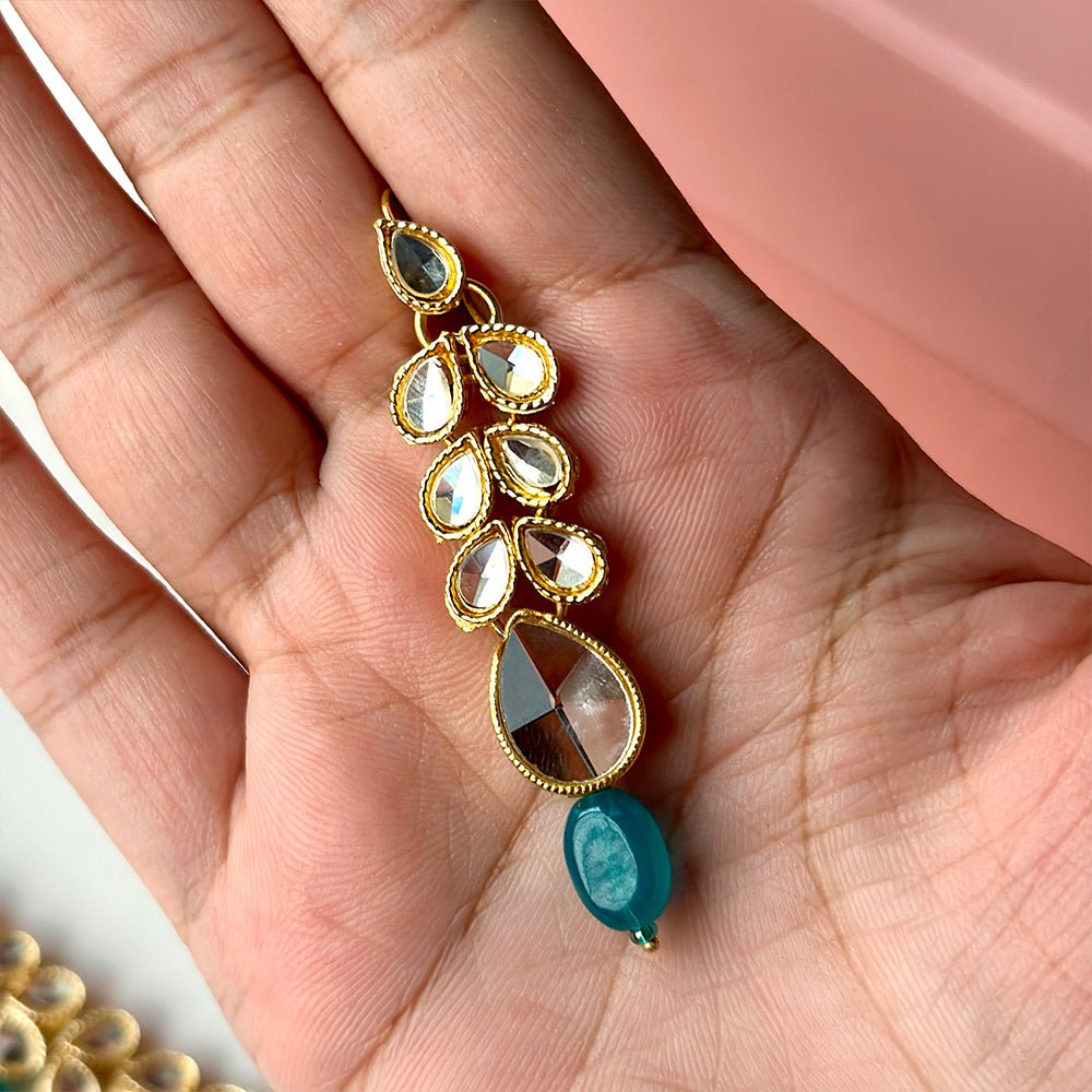 Imaan Maala Set (Teal Blue) - Alita Accessories