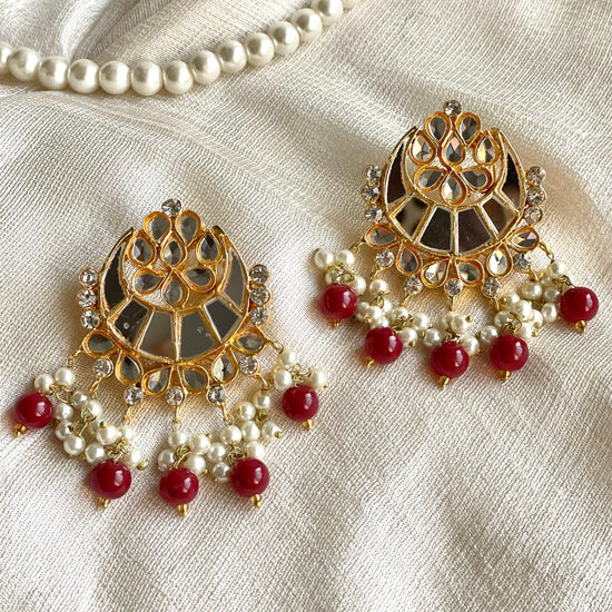 Chaandni Earrings (Red)
