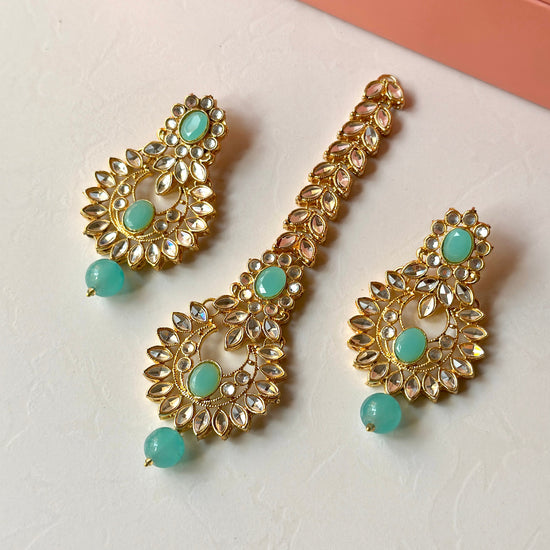 Iqra Earrings and Teeka Set - Alita Accessories