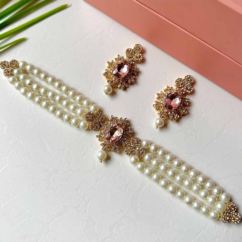 Mahira set (Golden Baby Pink) - Alita Accessories