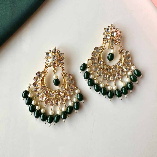 Preeto Earrings (Green) - Alita Accessories