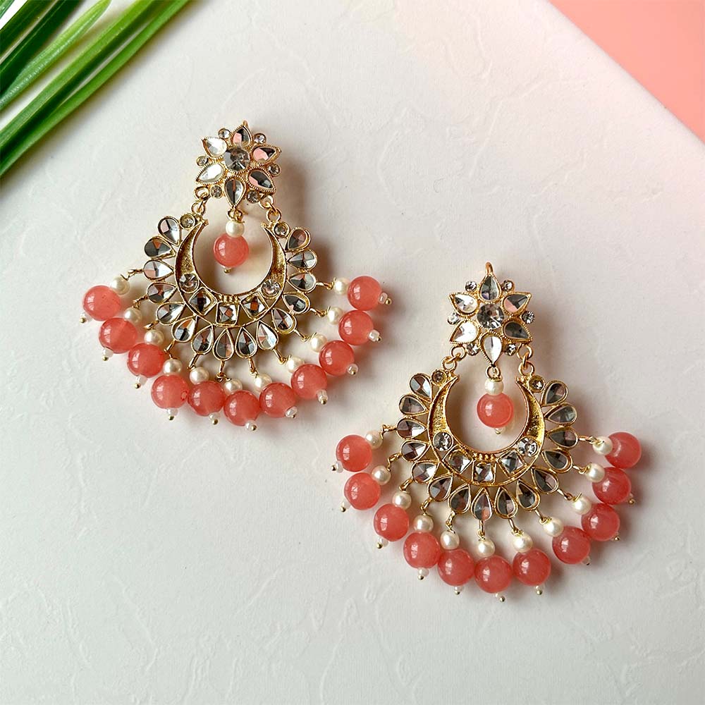 Load image into Gallery viewer, Preeto Earrings (Peach Orange) - Alita Accessories
