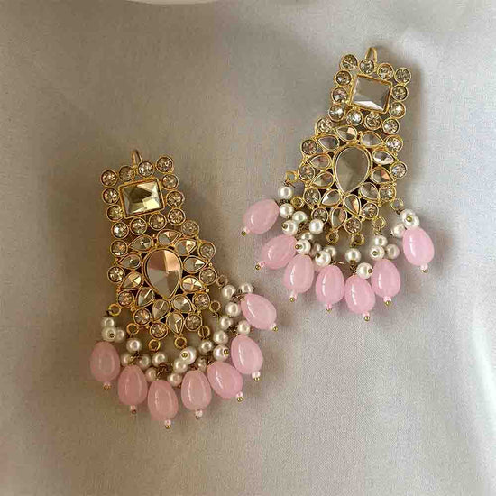 Taabya Earrings (Baby pink) - Alita Accessories
