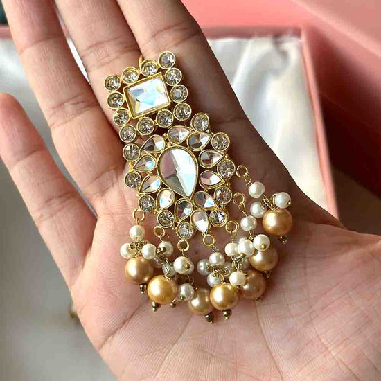 Taabya Earrings (Golden) - Alita Accessories